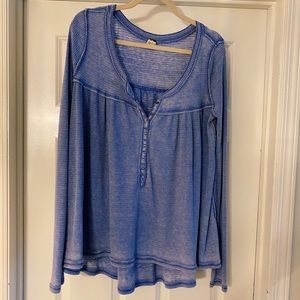 Free People waffle knit/thermal